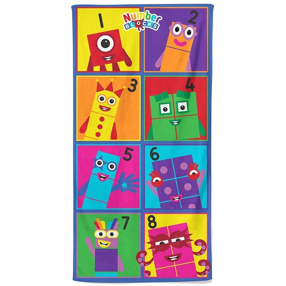 Numberblocks Beach Towel - Multicoloured - One Size Multi | One size