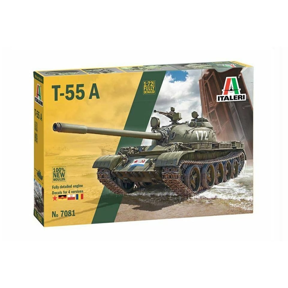 Italeri 7081 1:72 T-55 Main Battle Tank Model Kit