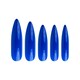 image 2 of Invogue Electric Blue Oval Nails - Pack of 24