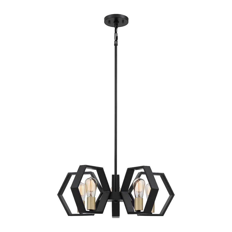 image 1 of Quoizel Bismarck Pendant Ceiling Light Earth Black