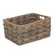 image 4 of Set of 4 Unlined Grey Scandi Storage Basket | Grey | Grey | Not provided