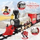 image 4 of Christmas Train Set with Light & Sounds Smoke Effect Christmas Tree Train Set fo Christmas Gift