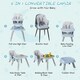 image 9 of COSTWAY 6-in-1 Baby High Chair Convertible Feeding Chair-Gray