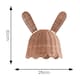 image 7 of ValueLights Bella Rattan Bunny Ceiling Pendant Lamp Shade | Brown