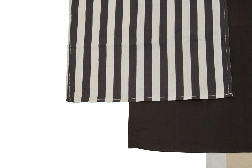 image 1 of Interiors by Premier Set of 3 Stripe Cotton Tea Towels, Ultra-Absorbent Kitchen Towels, Stripe Design Tea Towels, Kitchen Towels | Multi | 3