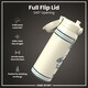 image 4 of NFL x Sports, Vacuum Insulated Steel Bottle, Series, 750ml (24oz) | Cream | NFL Throwback Eagles | One Size