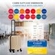 image 3 of Flight Knight Premium Hard Shell Lightweight Cabin Suitcase - 8 Wheels - TSA Lock & USB Port - 100 Airlines Approved Including Ryanair Priority - 55x40x20cm Cream | Champagne | Cabin Bag