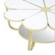 image 4 of Jodie White Top Petal Shape Table Gold