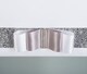 image 4 of FURNISHED Blackout Roller Blind with Silver Glitter Trim and Green Bow Cut to Size | White | White 2 | (W) 210cm x (L) 210cm