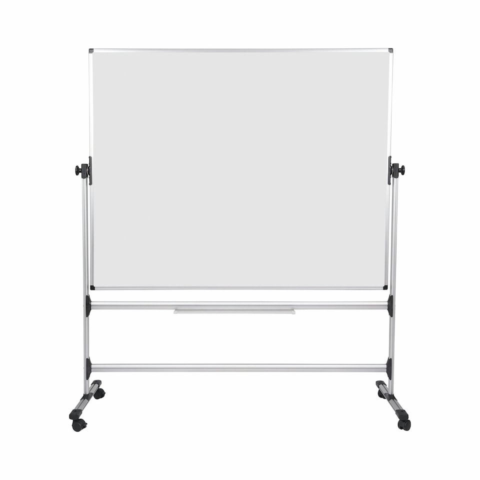 Bi-Office Earth-It Revolver Double Sided Magnetic Enamel Whiteboard Aluminium Frame 1500x1200mm - RQR0424