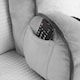 image 3 of OHS Piped Edge Reading Pillow with Head Rest Back Support Bed Sofa | Grey