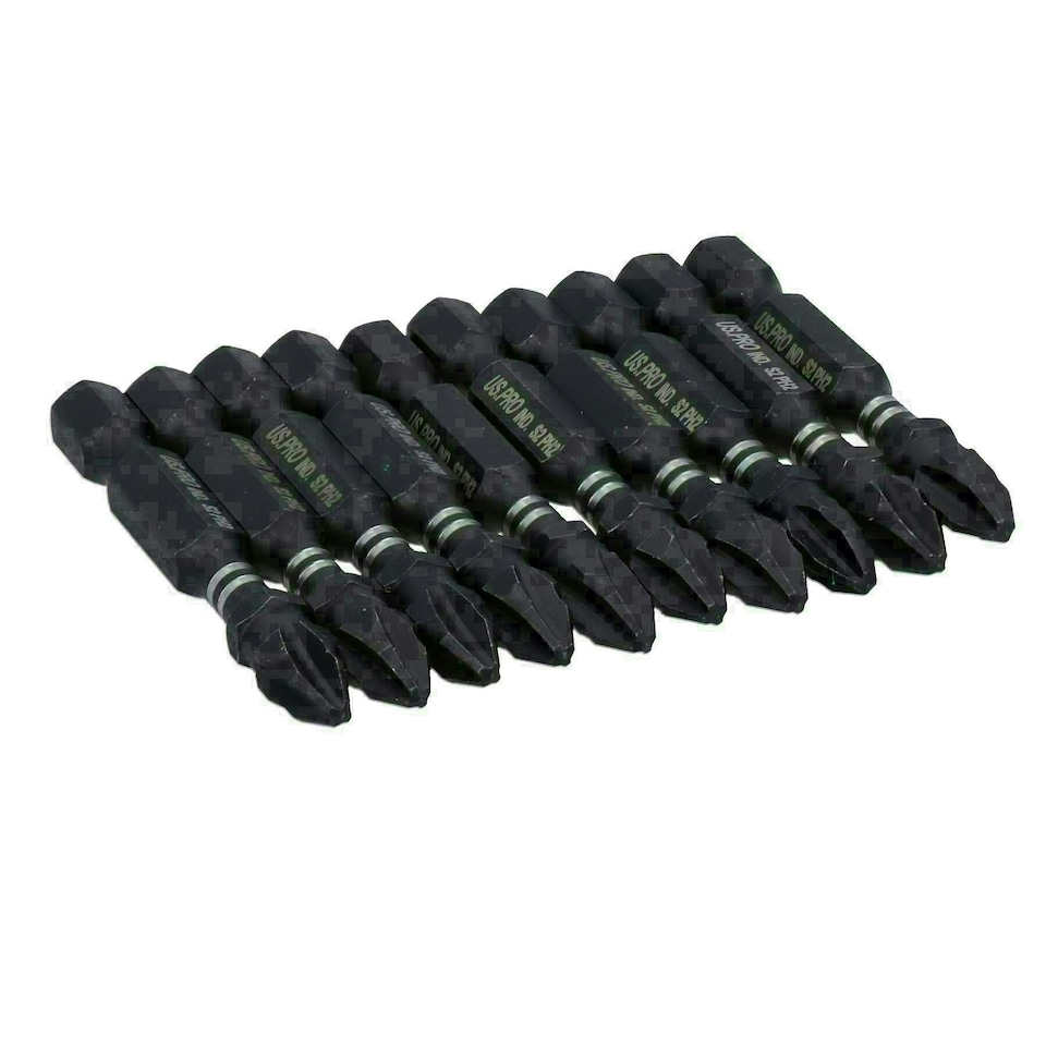 image 1 of PH2 Phillips Impact Torsion Screwdriver Bits 50mm Long 10 Pack 1/4" Hex Shank