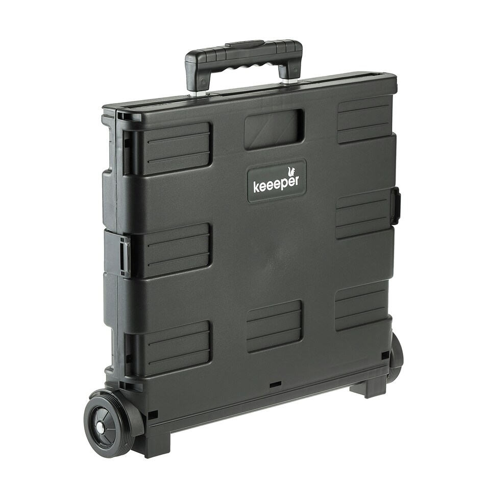 image 1 of Keeeper Olli Foldable Shopping Trolley 65 Litre with 2 Wheels - Black | Multi