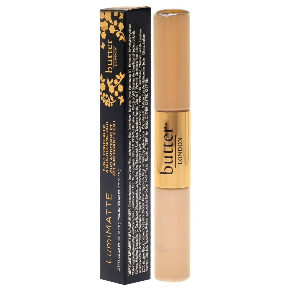 image 1 of Lumimatte 2 in 1 Concealer and Brightening Duo - Light by Butter London for Women - 0.18 oz Makeup