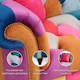 image 7 of Multicoloured Velvet Patchwork 1 Seater Scroll Arm Chesterfield Sofa PORTOFINO