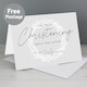 image 1 of Personalised 'Truly Blessed' Christening Card