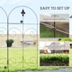 image 4 of Outsunny Decorative Garden Fencing 8PCs 44in x 12.5ft Metal Border Edging