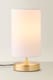 image 4 of ValueLights Francis Gold Touch Table Lamps White Shade and Bulb