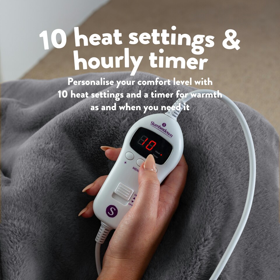 image 1 of Slumberdown Elegantly Warm Luxury Heated Throw