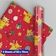 image 1 of Pokemon Christmas 4 Sheets & 4 Tags Gift Wrap