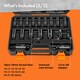 image 3 of VonHaus 40pcs Heavy Duty 1/2 Impact Socket Set with Carry Case