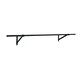 image 1 of Oypla 5ft Wall Mounted Garment Clothes Rail Super Heavy Duty All Metal Black