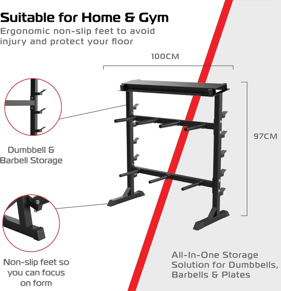 image 1 of Heavy Duty A-Frame Dumbbell Rack