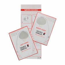 Trainer Armour Black Big Toe Hole Preventer Patches - Preventive Protection | Black