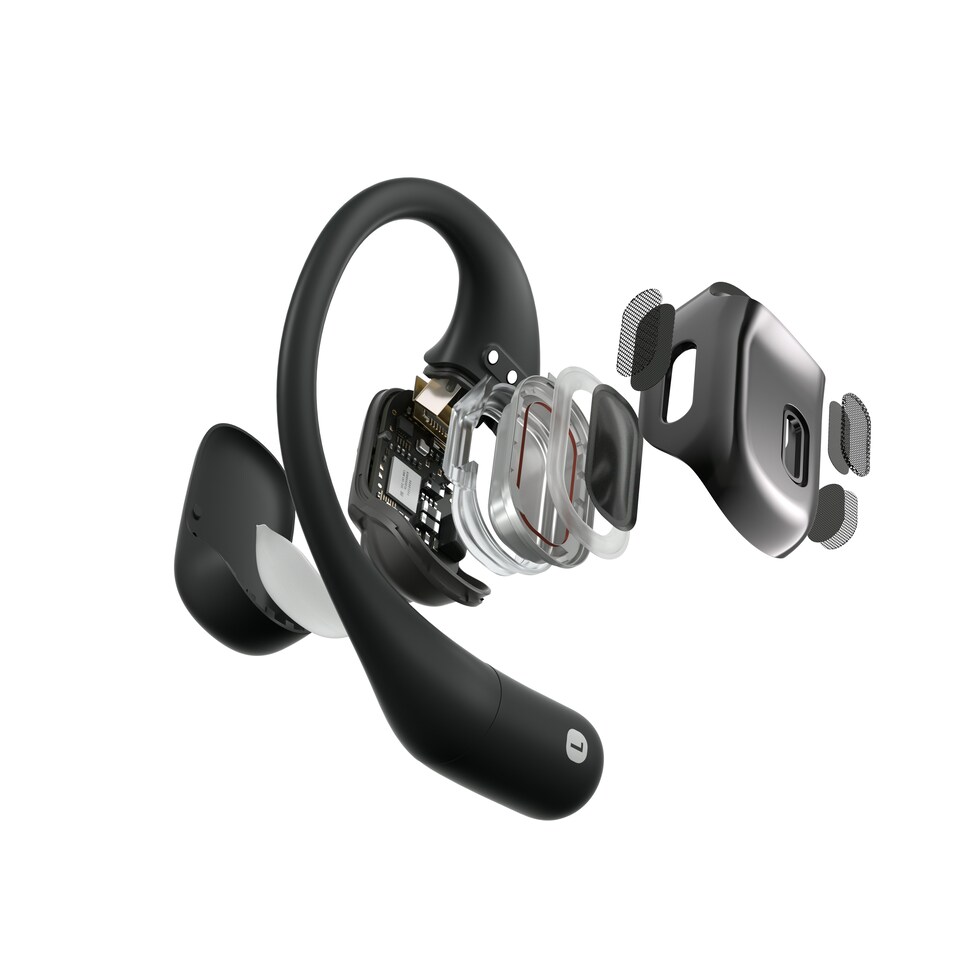 image 1 of SHOKZ OPENFIT BLACK SPORTS HEADPHONES
