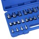image 2 of Female Star Torx E Sockets Mixed Drive Set E4 - E24 28pc 1/4" 3/8" and 1/2"