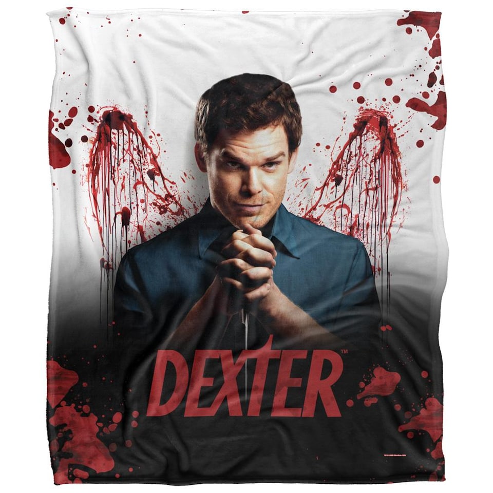 image 1 of Dexter Blood Never Lies Silky Supersoft Blanket | Multi | Multicoloured | 152cm x 127cm | 1
