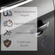 image 3 of Magnetic AirTag Holder for Apple AirTag GPS Tracker (With P09)