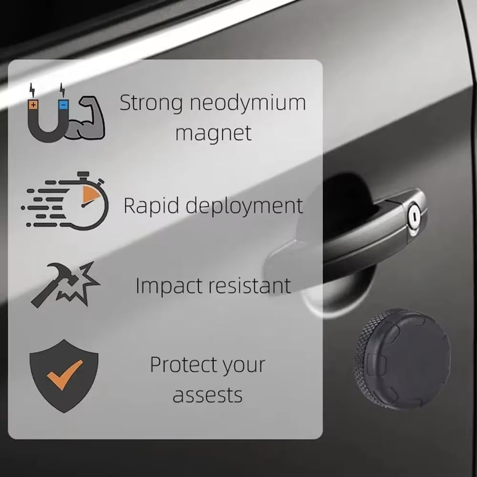 image 1 of Magnetic AirTag Holder for Apple AirTag GPS Tracker (With P09)
