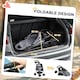 image 8 of PawHut Pet Stroller Foldable Travel Carriage w/ Brake Basket Canopy, Grey