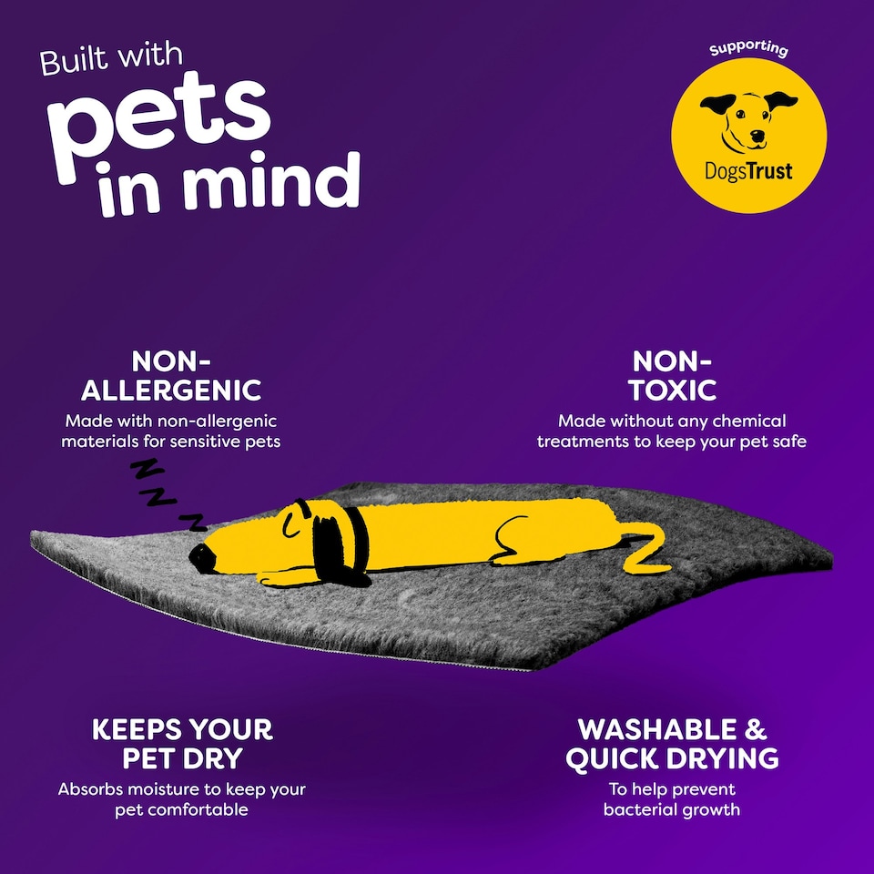 image 1 of Paws for Slumber Vet Mat | Black | L