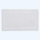 image 1 of Homescapes Luxury Reversible Cotton Bath Mat | White | 50 x 80 cm