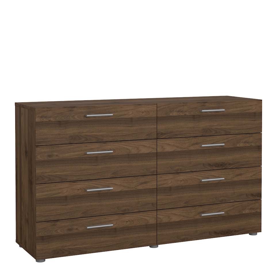 image 1 of Pepe Wide Chest of 8 Drawers (4+4) in Walnut