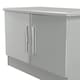 image 5 of Windsor Compact 2 Door Cupboard in Grey Gloss / Dusk Grey (Ready Assembled) | Grey | Grey Gloss / Dusk Grey