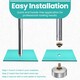 image 5 of 4mmx4mm Double Cap Rivets, Tubular Metal Studs for DIY Projects - 100pcs