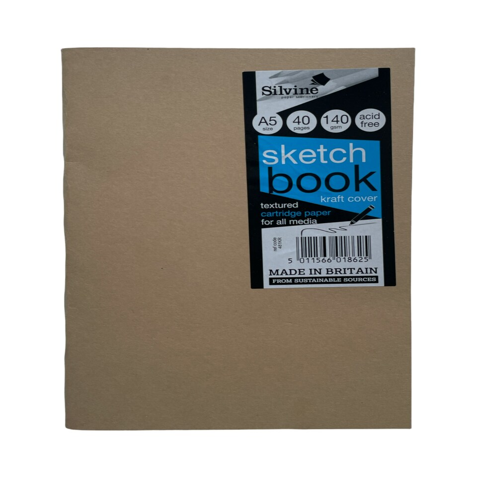 image 1 of A5 40 Pages Kraft Portrait Field Sketch Book