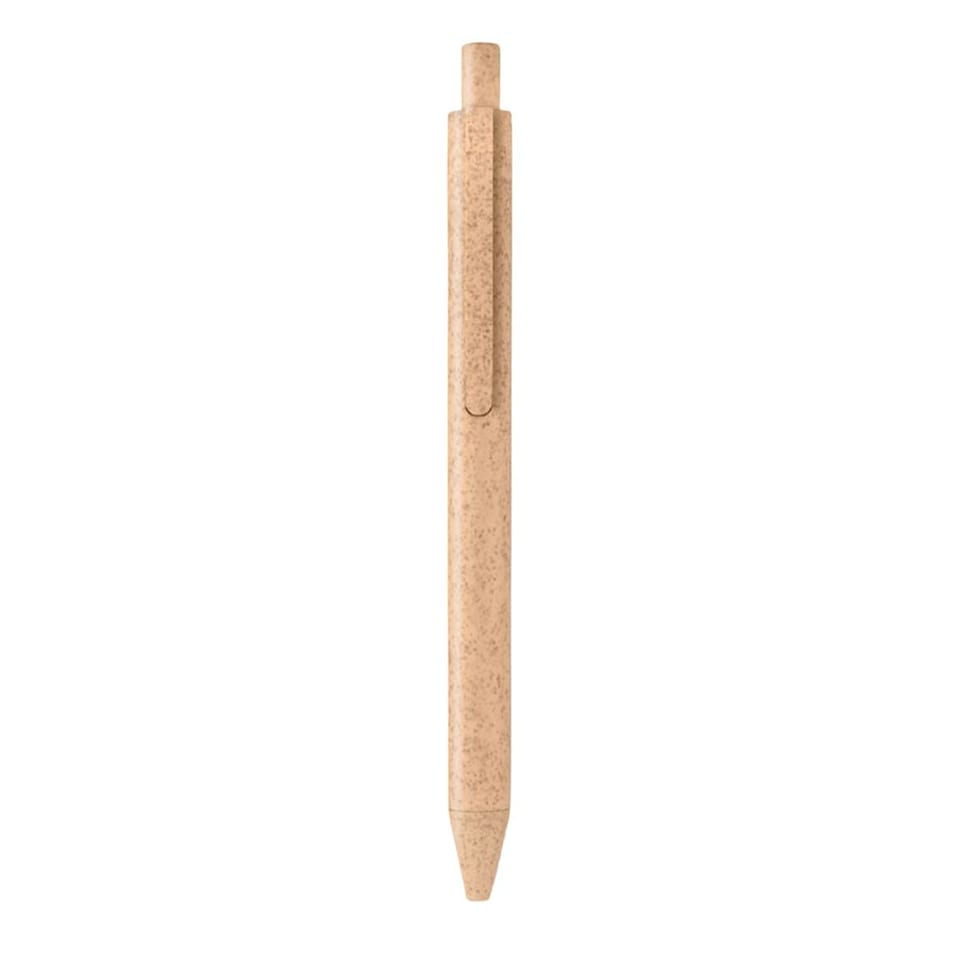 image 1 of MidOcean Pecas Wheat Straw Ballpoint Pen - Orange - 14cm x 1cm