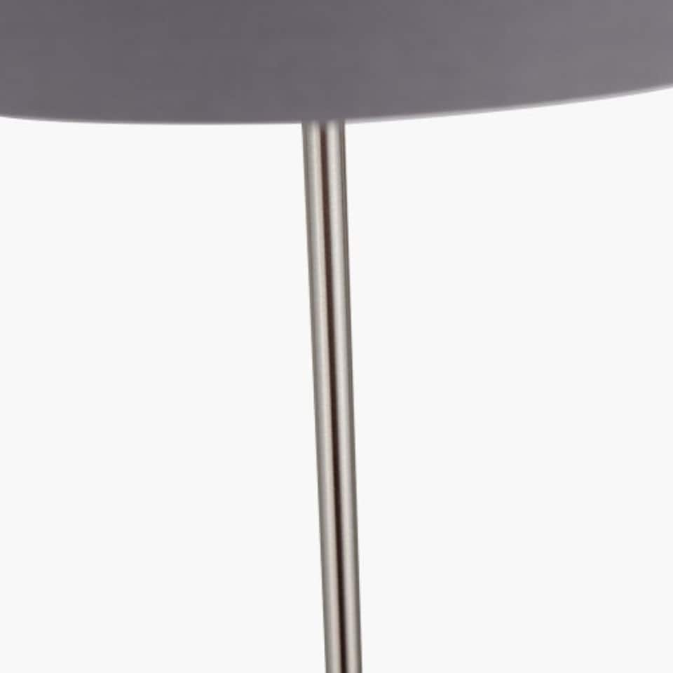 image 1 of Brushed Silver and Steel Grey Floor Lamp