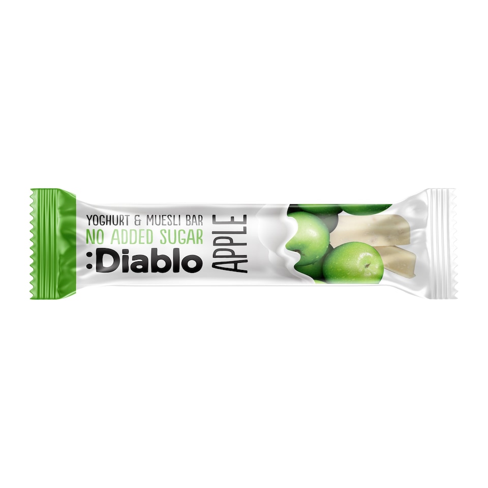 image 1 of Diablo No Added Sugar Yoghurt and Apple Muesli Bar 30g