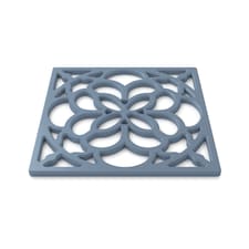 Zeal Square Silicone Heritage Trivet, 18cm, Provence Blue