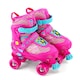 image 1 of The Magic Toy Shop Kids Pink Adjustable Quad Roller Skates Small UK 11 - 1