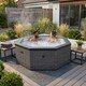 image 2 of Wave Como 6 Person Eco Foam Hot Tub, EnergySave Bundle, Flint Grey