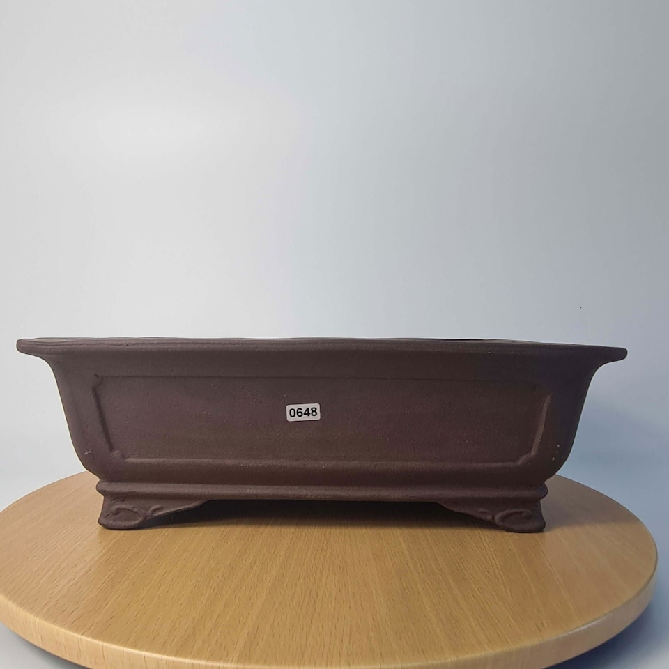 Yorkshire Bonsai 37cm Unglazed Bonsai Pot Rectangle 37cm x 28cm x 12cm Brown