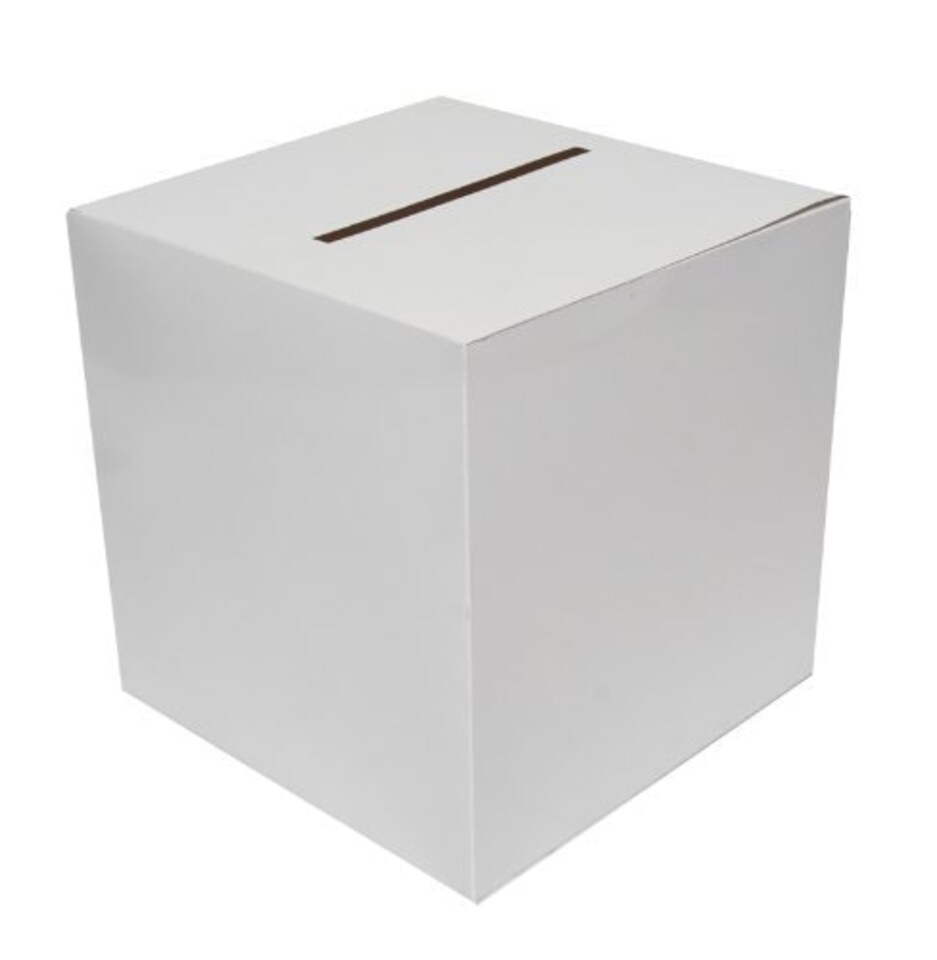 image 1 of White Wedding Card Boxes 30cms x 30cms x 30cms