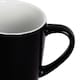 image 4 of Argon Tableware 4x Coloured Coffee Mugs - Black - 350ml - Tea Mug Latte Mug Cappuccino Mug Drinking Mug Black