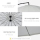 image 5 of Outsunny 3(m) Cantilever Shanghai Parasol w/ Crank Handle, Cross Base, Off-White
